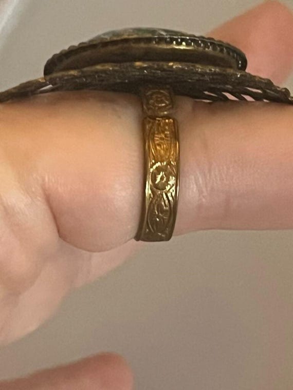 C1940s Adjustable Statement Ring 1.75" - image 2