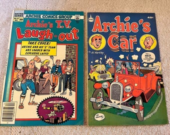 Archie's Car 1979 Spire Comics + Archie's TV Laugh-Out #92 Buen estado medio