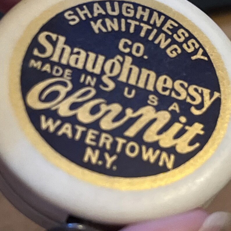 Cinta métrica con estuche de celuloide ~ Shaughnessy Knitting Co Watertown NY imagen 2
