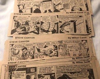 37 STEVE CANYON Clipped Newspaper Comic Strips 1979