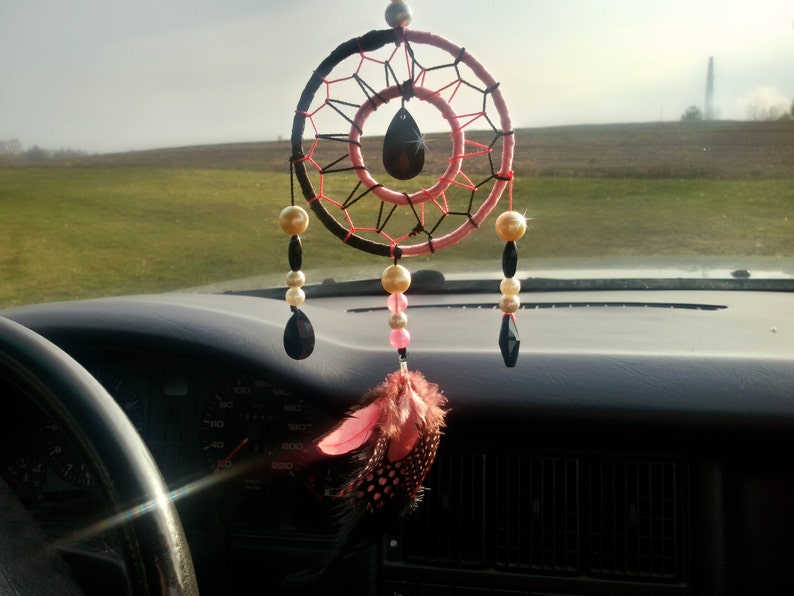 Small Dream Catcher Car Dream Catcher Black Dreamcatcher Hot Etsy