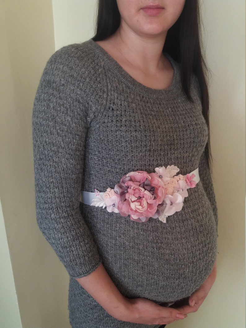 Pink Maternity Belt Maternity Sash Belt Wedding Belt Floral Etsy