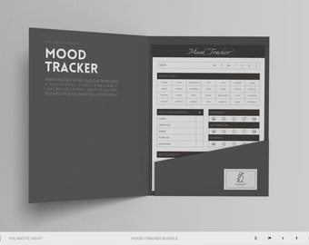 Minimalist Mood Tracker: Daily, Weekly, Yearly (Digital Download)