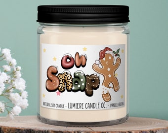Oh Snap, Gingerbread Cookie Candle, Christmas Candle, Holiday Gift, Holiday Candle, Birthday Gift, Funny Candle, Candle Gift, Winter Candle