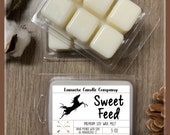 SWEET FEED Equestrian Themed Soy Wax Melt Clamshell, Gifts for Horse Lovers, Horse Candles, Equestrian Gifts, Horse Crazy,