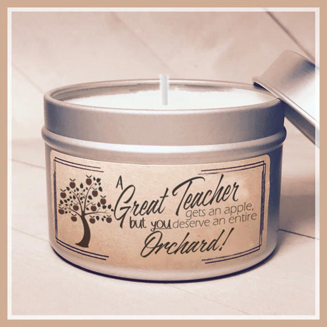 GREAT TEACHER Personalized Candle Teacher Candle Gifts for Teacher Personalized Gift for