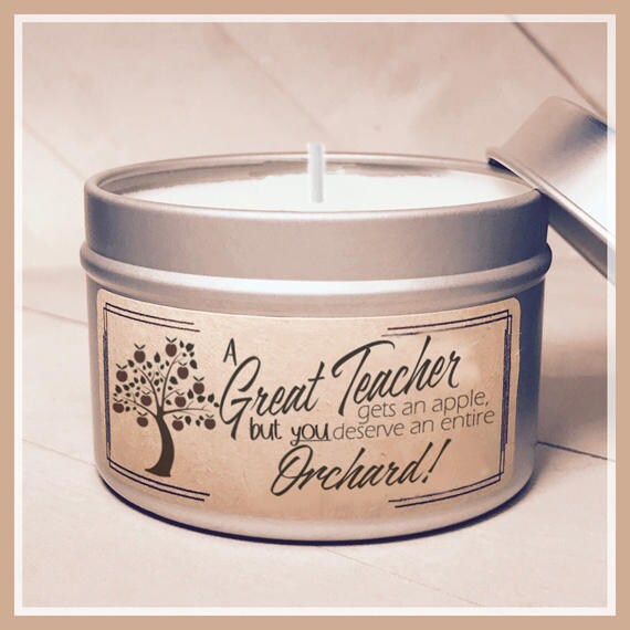 GREAT TEACHER Personalized Candle Teacher Candle Gifts for Etsy