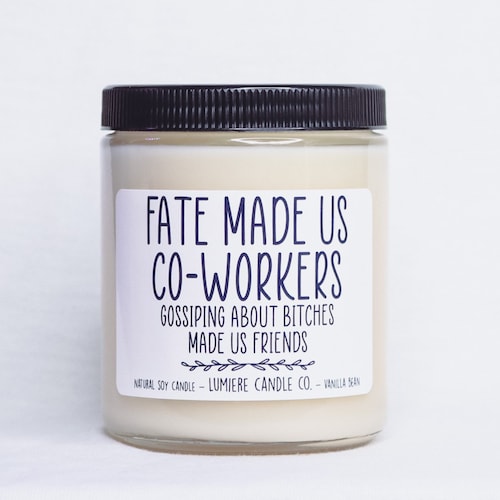 Coworker Candle Coworker Gift for Coworker Funny Coworker Etsy
