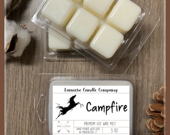 Campfire Soy Horse Wax Melt: Equestrian Leather Scent, 3 oz