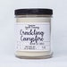 CRACKLING CAMPFIRE scented Soy Candle Jar, Campfire Candle, Firewood Candle, Fall Candle, Holiday Candle, Wood smoke Candle, Smoke Candle 