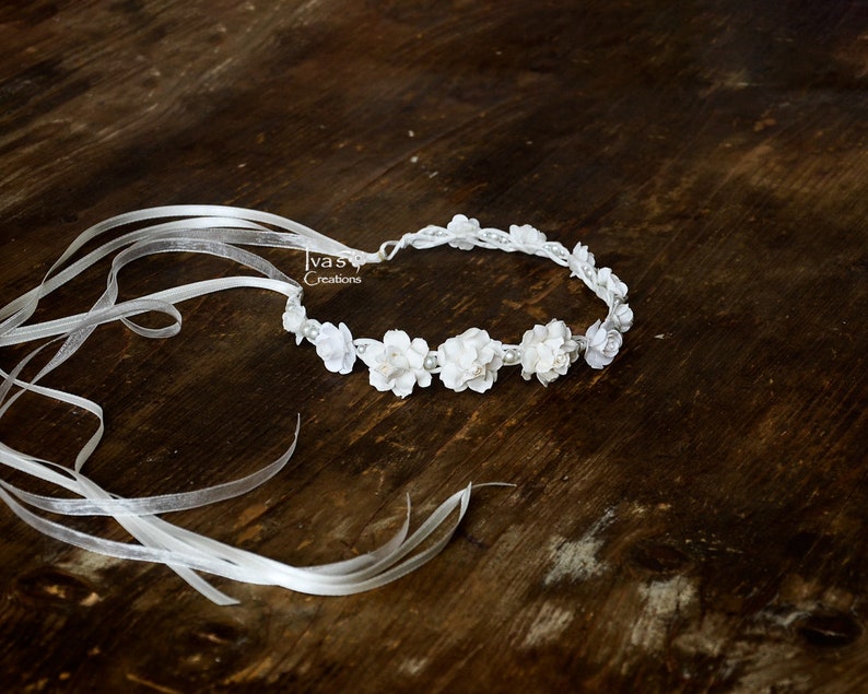 first communion hair wreath