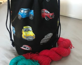 Classica mini borsa da progetto con coulisse per l'artigianato