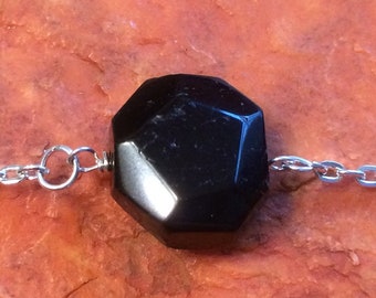 Obsidian 7 Grandfather's Teaching--Truth Bracelet