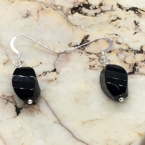 Classy Black Onyx Dangle Earrings