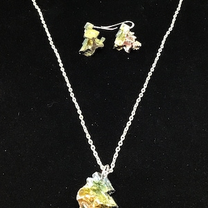Magical Bismuth Necklace and Earrings Set