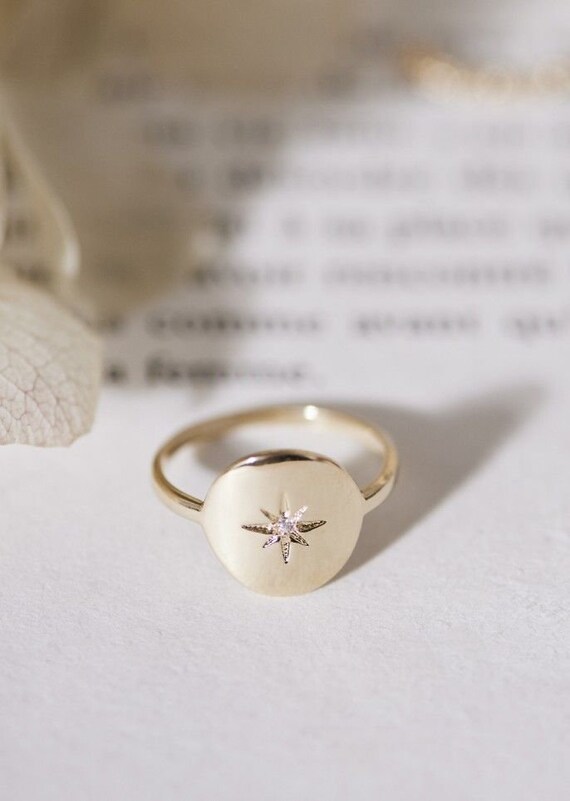 Bague toile du nord avec zirconium bague toile bague m daille en