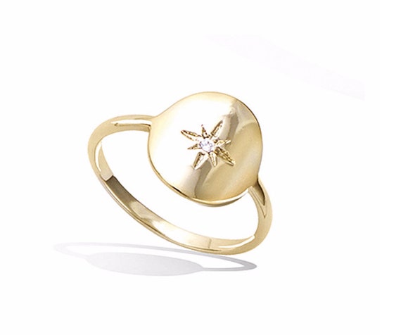 Bague toile du nord avec zirconium bague toile bague m daille en