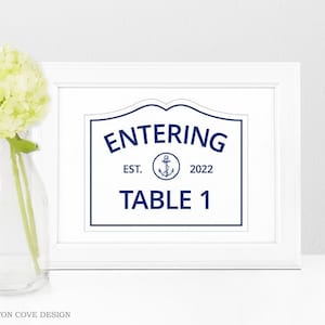 Cape Cod Tischnummern • Martha's Vineyard Nantucket Massachusetts • Hochzeitstischnummer Schilder Karten • MA Verkehrsschilder • Nautisch