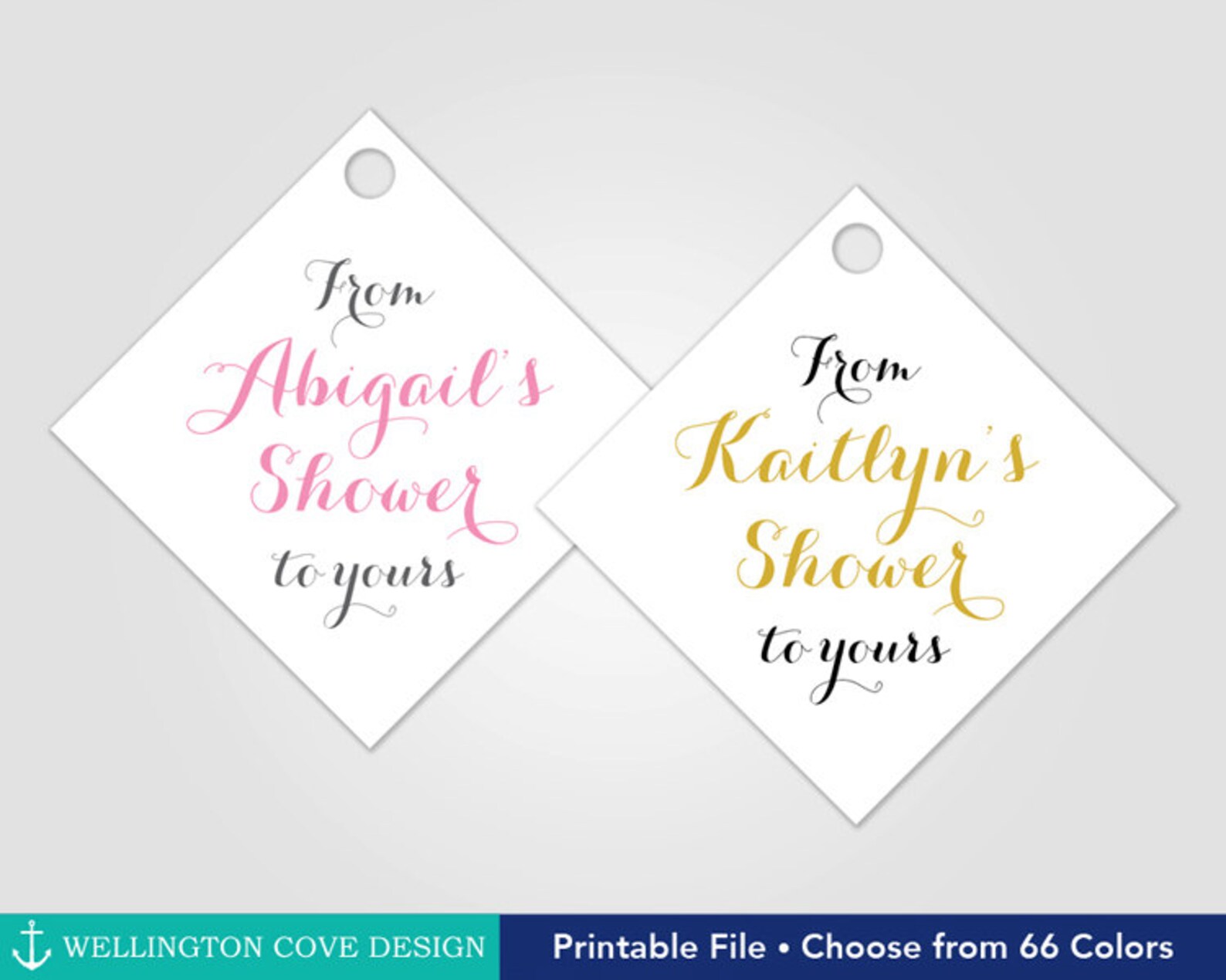 Printable Favor Tags Bridal Shower Favor Tags Baby Shower | Etsy