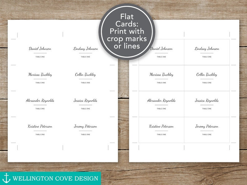 Diy Wedding Place Cards Template For Microsoft Word U2022 Printable Digital Instant Download U2022 Classic Black Script U2022 Escort Cards Flat Folded Paper Paper Party Supplies Kromasol Com