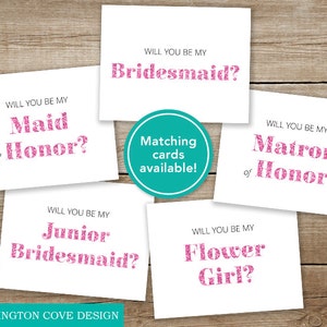 Will You Be My Flower Girl Printable Card • How to Ask Your Bridesmaids ...