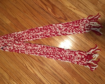 Red and White Scarf