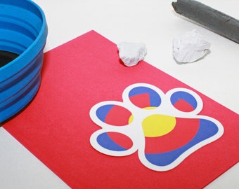 Colorado Paw Print - Waterproof Cute - Pet Sticker - Dog Decal - Cat Parent - Laptop Sticker - Dog Gift