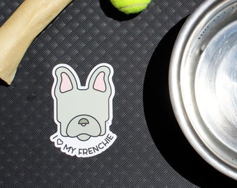 French Bulldog Sticker - Waterproof Cute - Dog Decal - Pet Sticker - Car Decal - Laptop Sticker - Dog Gift