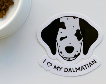 Dalmatian Sticker - Waterproof Cute - Dog Decal - Pet Sticker - Car Decal - Laptop Sticker - Dog Gift - Water Bottle Decal