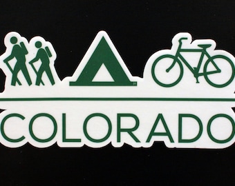 Outdoor Colorado Sticker - Hiking Waterproof Cute Sticker - Climbing Car Decal - Biking Laptop Sticker - Camping Water Bottle Decal