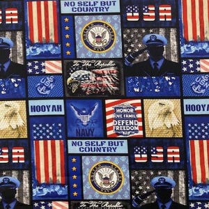 US Navy Patriotic 43/44 11.88 per yard