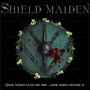 Viking Shield Maiden - Become the Fire T-Shirt | Norse Viking T-Shirt | Shieldmaiden T-Shirt | Vikings T Shirt | Vikings Valhalla