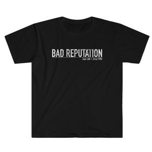 Bad Reputation - Joan Jett T-Shirt | Band T Shirt | Circa T Shirt | Music T Shirt | Wicked Crayon T Shirt