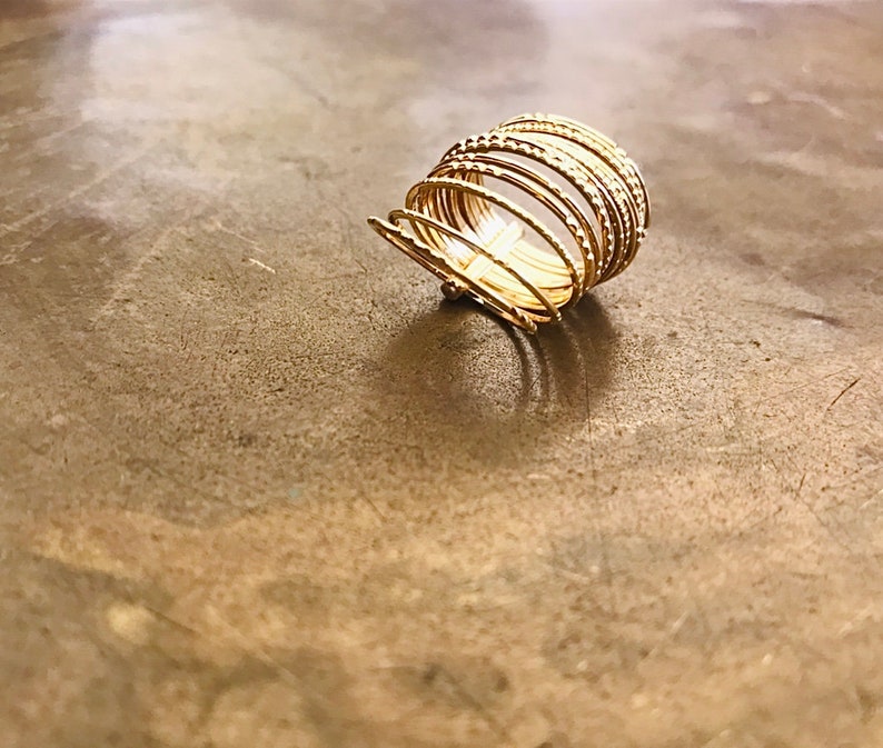 Thin Gold Rings Gold Hammered Rings Boho Jewelry Gold Stacking Ring Gold Filled Stackable Rings Unique Gold Ring Set Gold Ring Women