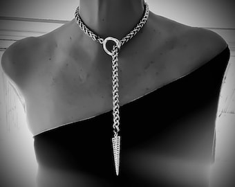 Collier, tour de cou en argent, collier cravate en argent, gros collier en argent, sautoir, créole en argent, pendentif en argent, collier tendance