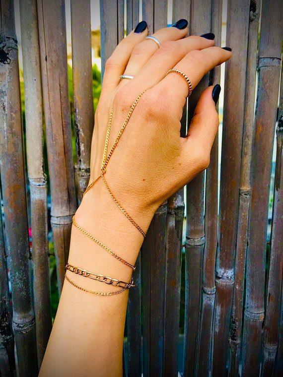 Yheakne Bracciale Da Dito Boho Turchese Bracciale Schiavo D'argento