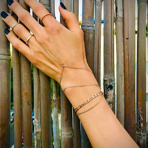 Ring Bracelet, Hand Chain Bracelet, Hand Bracelet, Slave Bracelet, Bohemian Jewelry, Gold Hand Bracelet, Body Jewelry, Dainty Ring Bracelet