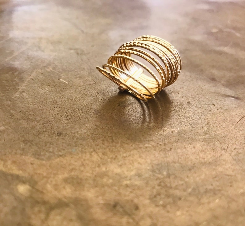 Thin Gold Rings Gold Hammered Rings Boho Jewelry Gold Stacking Ring Gold Filled Stackable Rings Unique Gold Ring Set Gold Ring Women