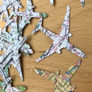 Airplane Confetti, 50 Pieces, 2-inch, Travel Theme Decoration image 1