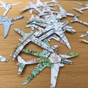 Airplane Confetti, 50 Pieces, 2-inch, Travel Theme Decoration image 4