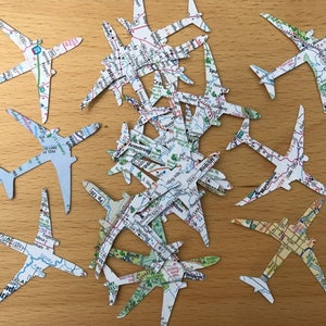 Airplane Confetti, 50 Pieces, 2-inch, Travel Theme Decoration image 2