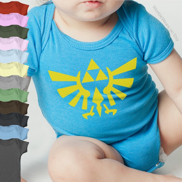 Hyrule Infant Bodysuit - Unisex - 100% Ring-Spun Combed Cotton - Screen Printed Premium Kids Clothing