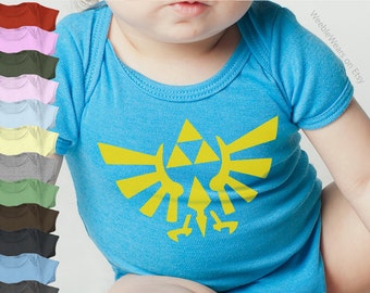 Hyrule Infant Bodysuit - Unisex - 100% Ring-Spun Combed Cotton - Screen Printed Premium Kids Clothing
