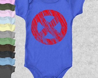 X-Logo Infant Bodysuit - Unisex - 100% Ring-Spun Combed Cotton - Screen Printed Premium Kids Clothing