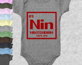 Nintendium Infant Bodysuit - Unisex - 100% Ring-Spun Combed Cotton - Screen Printed Premium Kids Clothing