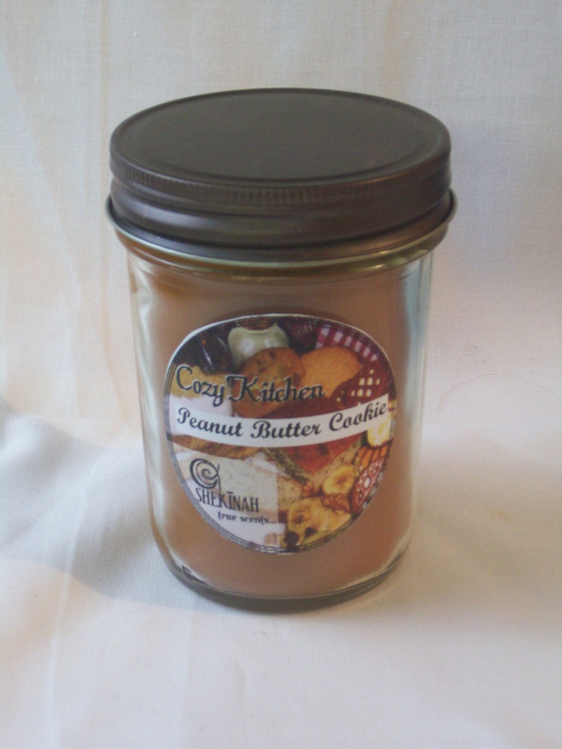 Peanut Butter Cookie Jelly Jar Candle 8 Oz. Shekinah Candles Etsy