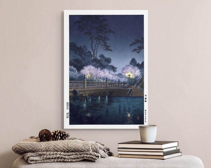 Benkei Bridge Wall Art Print by Tsuchiya Koitsu 1933 Edo Period Japanese Decor for Living Room KOITSU Japanese Art