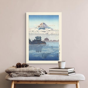 Arte de la pared Fuji del lago Kawaguchi Tsuchiya Koitsu Impresión Período Edo Impresión japonesa Koitsu Cartel Japón Arte de la pared Koitsu Japonés