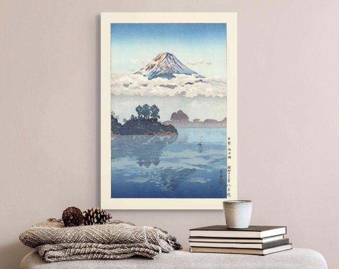 Wall Art Fuji From Lake Kawaguchi Tsuchiya Koitsu Print Edo Period Japanese Print Koitsu Poster Japan Wall Art Koitsu Japanese