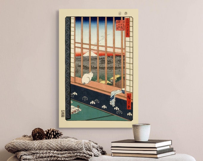 Asakusa Ricefields and Torinomachi Festival 1857 - Edo Period Art  Ukiyo-e Japanese Print Asian Wall Woodblock Print